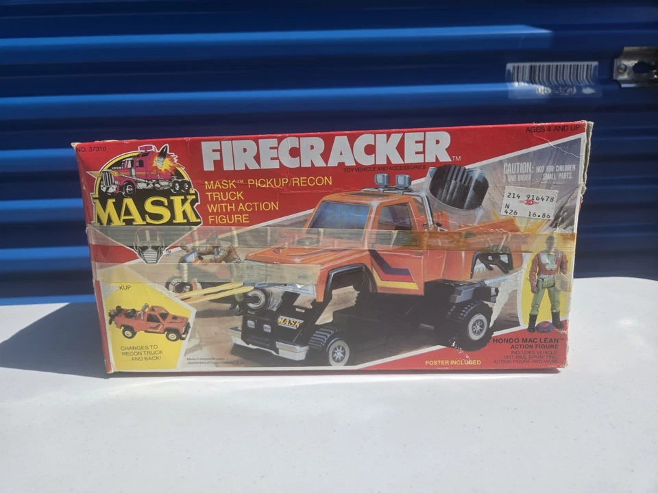 Máscara Kenner Firecracker con Hondo Maclean Completa con CAJA 1986 Foto 4 de 4