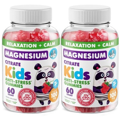 Sugar-Free Calm Magnesium Gummies for Kids and Adults - Non-GMO Magnesium Cit...