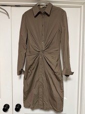 Michael Kors, Women’s Long Sleeve Twist Front Dress, Brown, Size 8