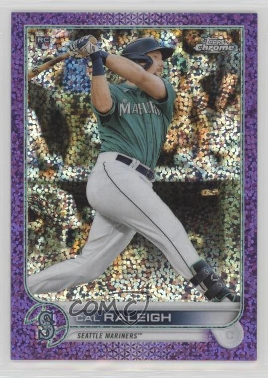 2022 Topps Chrome Purple Speckle Refractor 240/299 Cal Raleigh #149 1f60