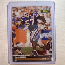 Kevin Carter 1995 Pro Line Rookie Card #124 Florida Gators. rookie card picture