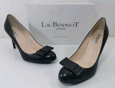 Damenschuhe Größe 9 UK L.K Bennett schwarz Vollleder Stance Pumps EUR 42