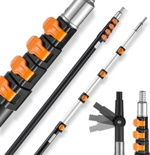 Telescopic Extension Pole, 7-30 FT Multi-Purpose Extension Pole, Sturdy Aluminum
