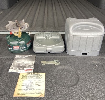COLEMAN STOVE MODEL: 508A, CAMP STOVE WITH CASE, Dated 01-91 | eBay
