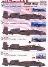 Print Scale Decals 1/48 FAIRCHILD REPUBLIC A-10 THUNDERBOLT II Desert Storm
