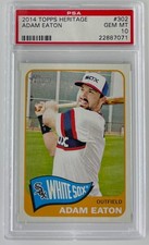 2014 Topps Heritage ADAM EATON - PSA 10 GEM MINT - White Sox #302 (PSA Pop = 3)