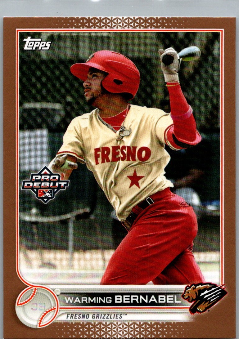 2022 Topps Pro Debut Gold Parallel /50 Warming Bernabel (RC) Rockies