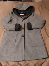 FERAUD PARIS Damen Mantel mit  Kapuze Modell Elisa gr.38 farbe  grau