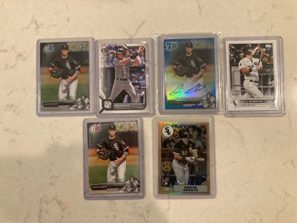 2017 Bowman Blue Refractor 70th Anniversary /70 Gavin Sheets #CDA-GS Auto Rc Lot - Image 4 of 4