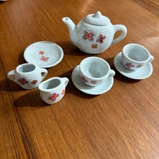Mini Ceramic Butterflies Play Tea Set