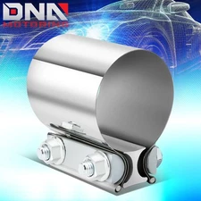 2.75" OD to 2.75" OD Stainless Steel Butt Joint Band Exhaust Muffler Pipe Clamp