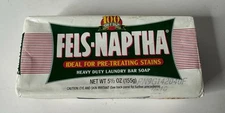 Fels Naptha Heavy Duty Laundry Bar Soap 6.5 oz Vintage Original Sealed Purex USA