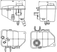1X Mahle Crt 126 000S AusgleichsbehäLter KüHlmittel FüR Mercedes-Benz