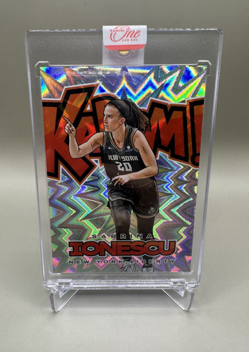 Sabrina Ionescu #18 2025 Panini One And One WNBA Kaboom card