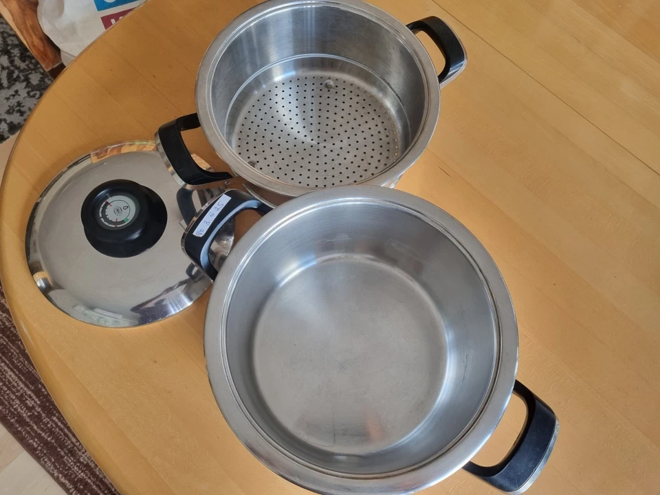 AMC Topf 6,5 Liter mit Siebeinsatz & Visiotherm Deckel  - Bild 4 von 4