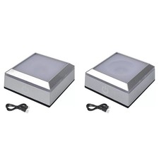 Square LED Light Stand for Crystal 3D Glass Art Multi color Lighting Modes