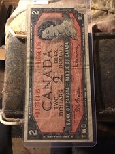 1954 Canada 2 Dollar Bill,,