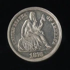 US Coin 1876-CC Seated Liberty Silver Dime CC Mint UNC/BU WOW! NO RESERVE!