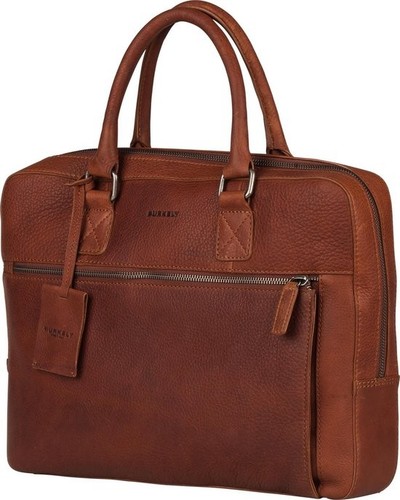 BURKELY Antique Avery Laptoptas 13,3 inch - Cognac - Afbeelding 3 van 4