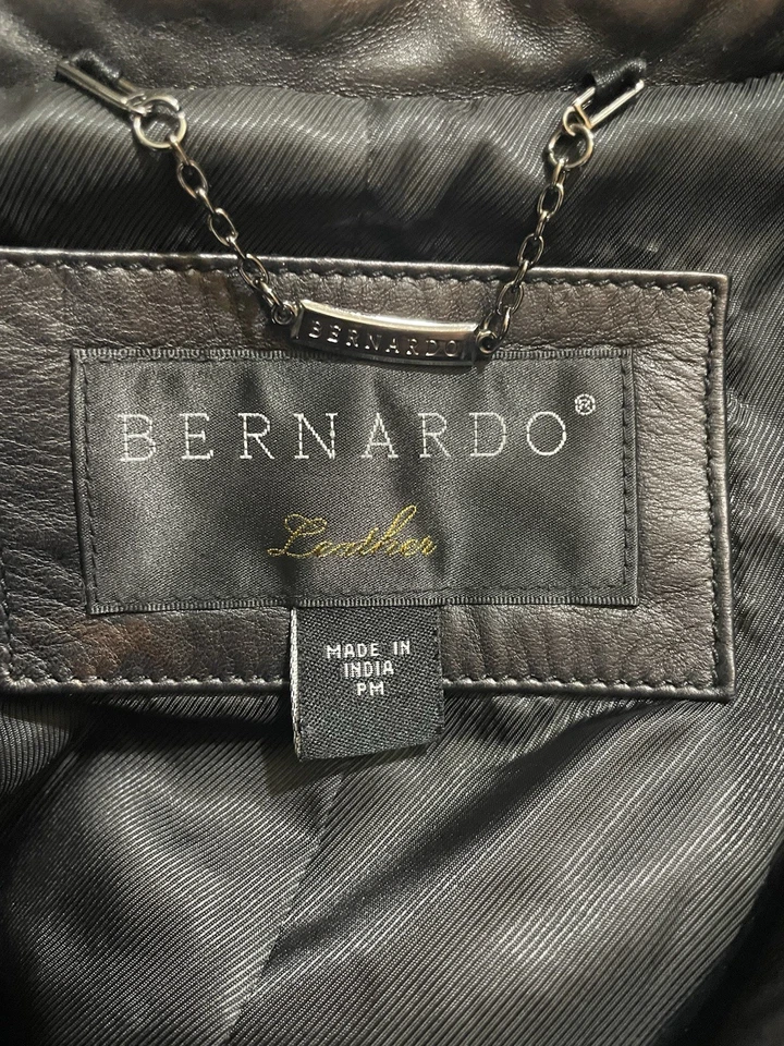 BERNADO LEATHER Jacket Unisex Size PM - Image 4 of 4