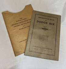 Antique 1935 Dodge Six Instruction Book Car Owner Manual Original Envelope Set Antique 1935 Dodge Six Instruction Book Car Owner Manual Original Envelope Set