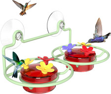 Window Hummingbird Feeder, Small Hummingbird Feeder for Outdoors with Strong Suc