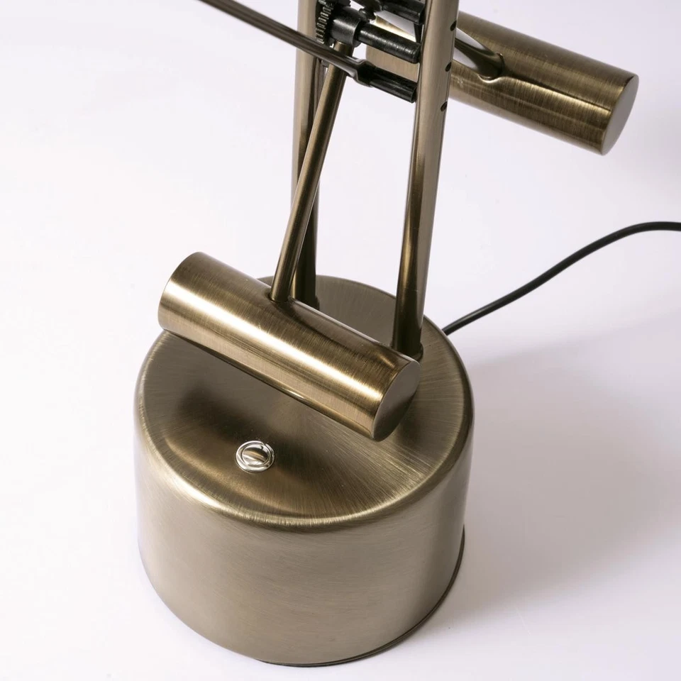 Lâmpada de mesa Lite Source LS-306AB Halotech 25 polegadas 8,00 watt latão luz portátil - Imagem 2 de 4