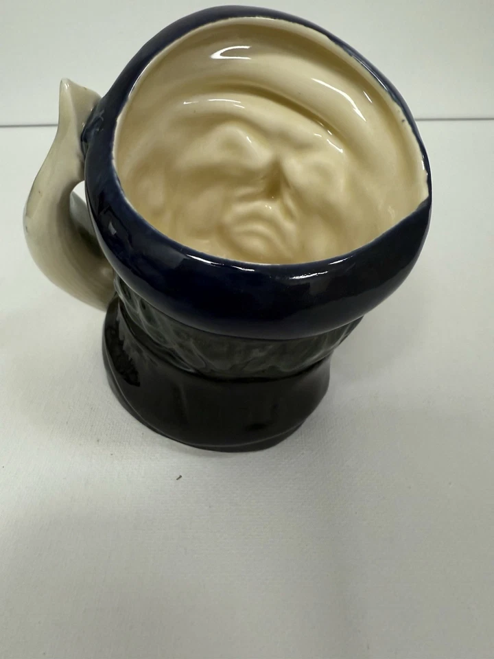 Vintage 1958 Royal Doulton "Capt Ahab" Mini 4" Porcelain Toby Mug D6506 - Image 3 of 4