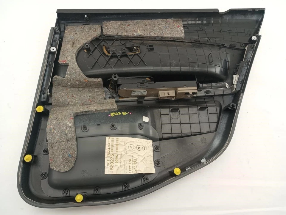 Saab 9-3 SEDAN Driver Left Rear Door Trim Panel Card Gray Fits 2003-2011 03 04 - Image 2 of 4