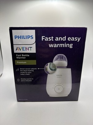 Philips Avent Premium Fast Bottle Warmer SCF358/00 Smart Temp Control Open Box