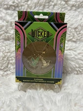 *NEW*CharCharms Water Bottle Handle Charm Wicked  Elphaba: gold chain adjustable