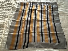 VINTAGE ECHO SILK HAND ROLLED SCARF 30" STUNNING