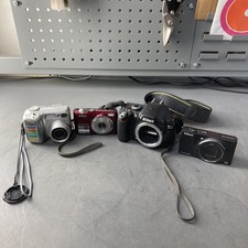 LOT OF 4- Nikon Cameras- Mixed Lot Various Models  Specs- Repair or Parts Lot