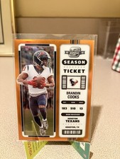 2022 Panini Contenders Optic - Season Ticket Orange #22 Brandin Cooks 2/50