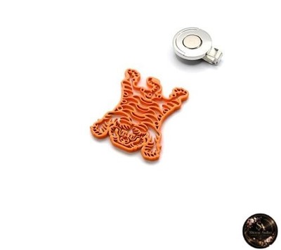 Turf Project [#GOOD LUCK] Putter Lucky Charm Golf Marker [Tibetan Tiger Model]