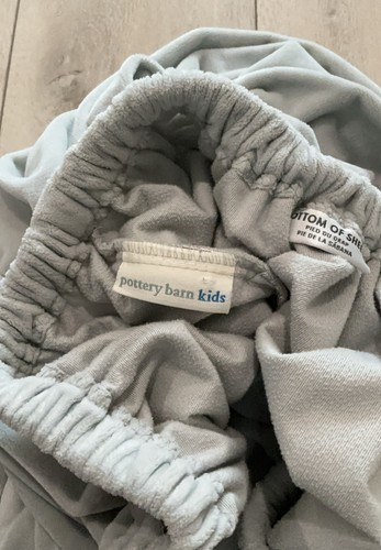 Pottery Barn Kids Chamois Fitted Sheet Twin Gray