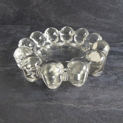 Glas Aschenbecher Schweden, Bubble Glas Schale, MCM ash tray, Mid Century Modern