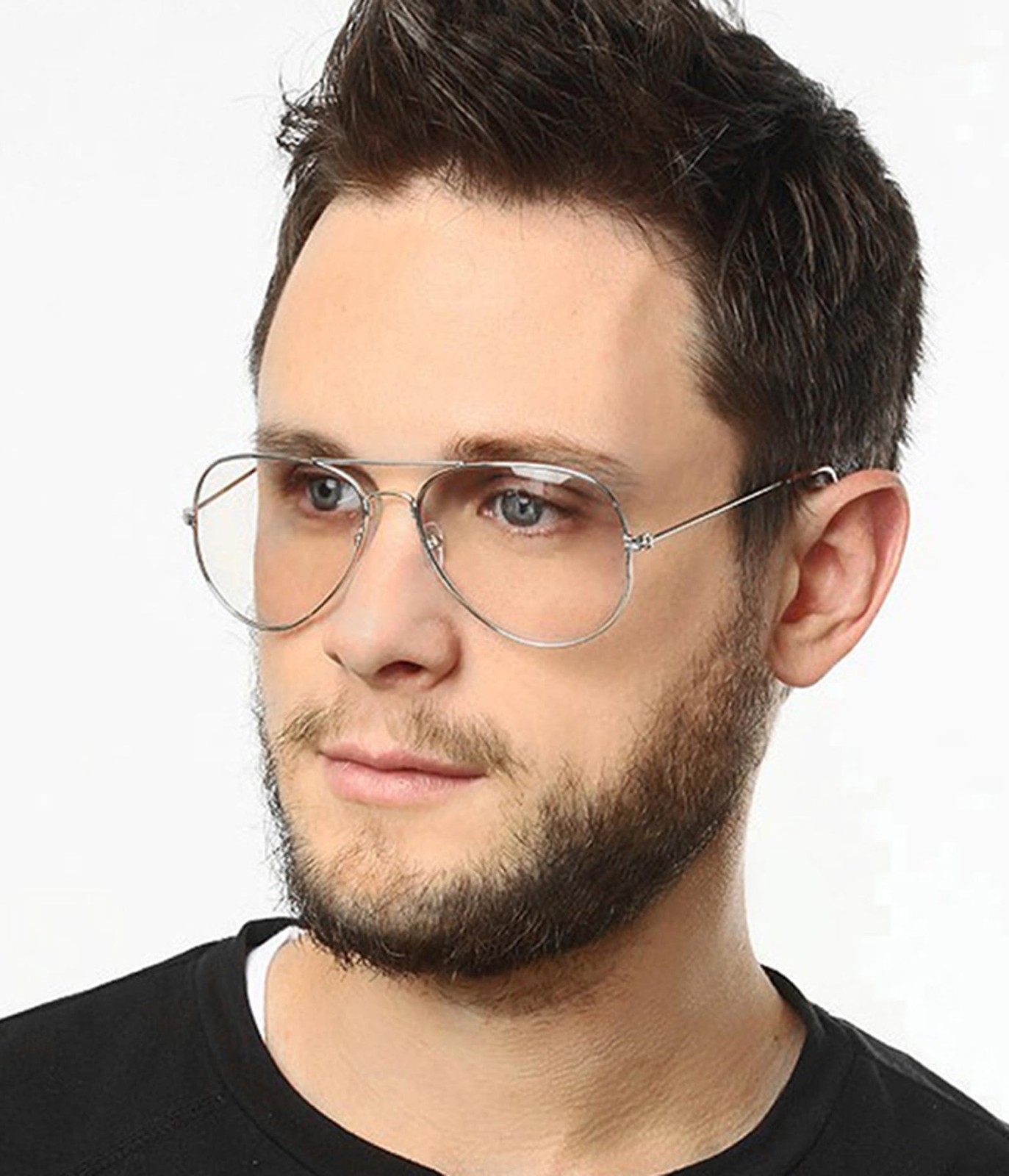 ZIMUSUN Classic Aviator Glasses for Women Men Metal Frame Clear Lens Eyeglass...