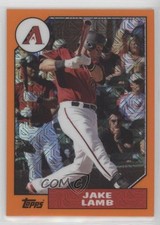 2017 Topps Silver Pack 1987 Design Chrome Orange 74/99 Jake Lamb #87-JL 1j8