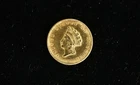 1854 $1 One Dollar Gold Indian Princess Type 2 Small Head