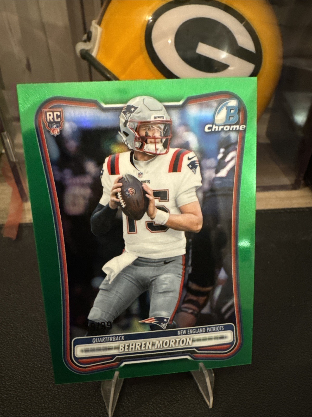 2026 Bowman Chrome NFL Behren Morton #BCV-109 Green Refractor /99