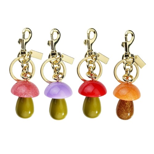 Cartoon Mushroom Charm Key Holder Lightweight Pendant Ornament for Bags and Keys - 第 1/12 張圖片