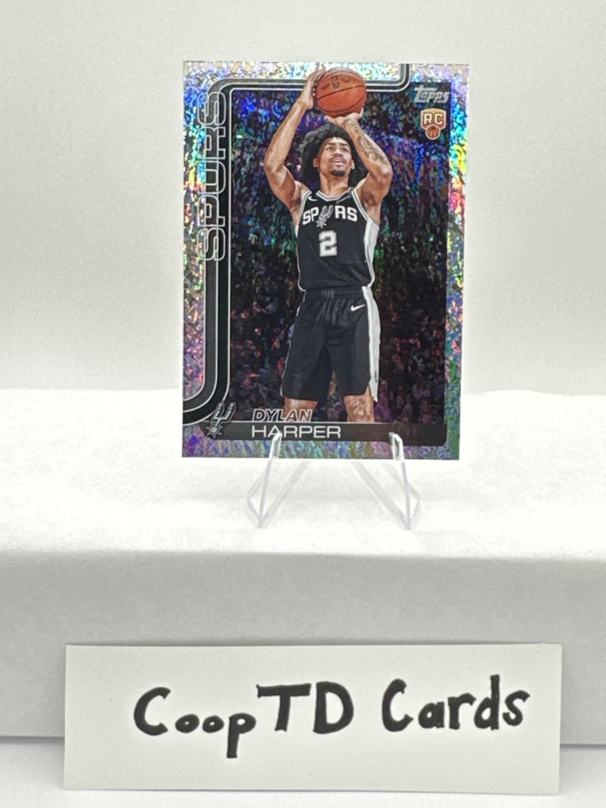 2025-26 Topps - Dylan Harper #202 Sandglitter (RC) San Antonio Spurs