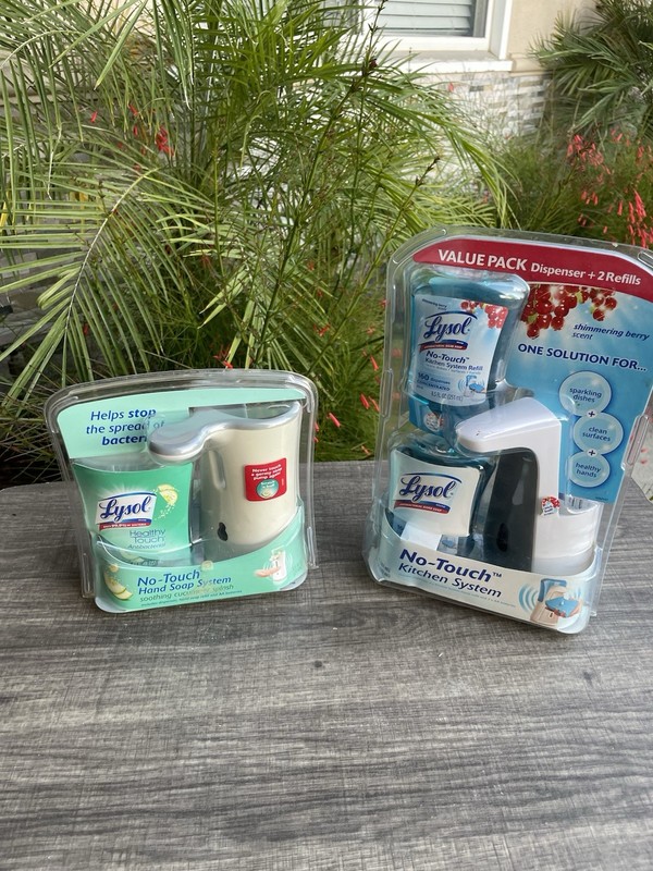 Lysol No Touch Kitchen & Hand Soap System Bundle- new sealed