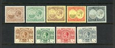 Bermudes #55\\60 & 71-74 (B364) Sceau de la colonie et du roi George V, M,H,FVF,CV$100,25