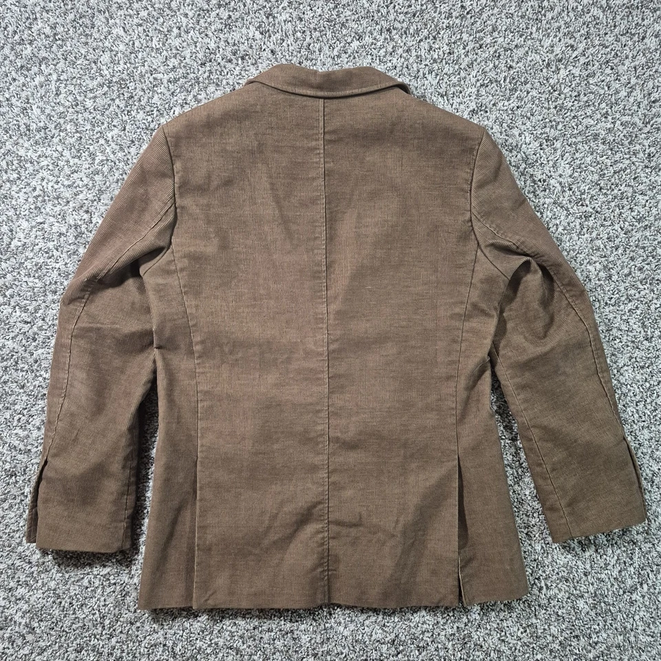 Blazer Abrigo Deportivo Pronto Uomo Azul Para Hombre Dos Botones Marrón Pana Para Hombre Pequeño Foto 3 de 4