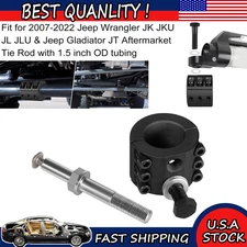 Steering Stabilizer Tie Rod Clamp Stud 1-1/2" OD Tube for Jeep Wrangler JL JT JK