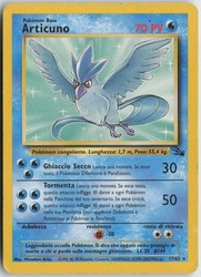 Articuno 17/62 Fossil Unlimited Non-Holo Rare