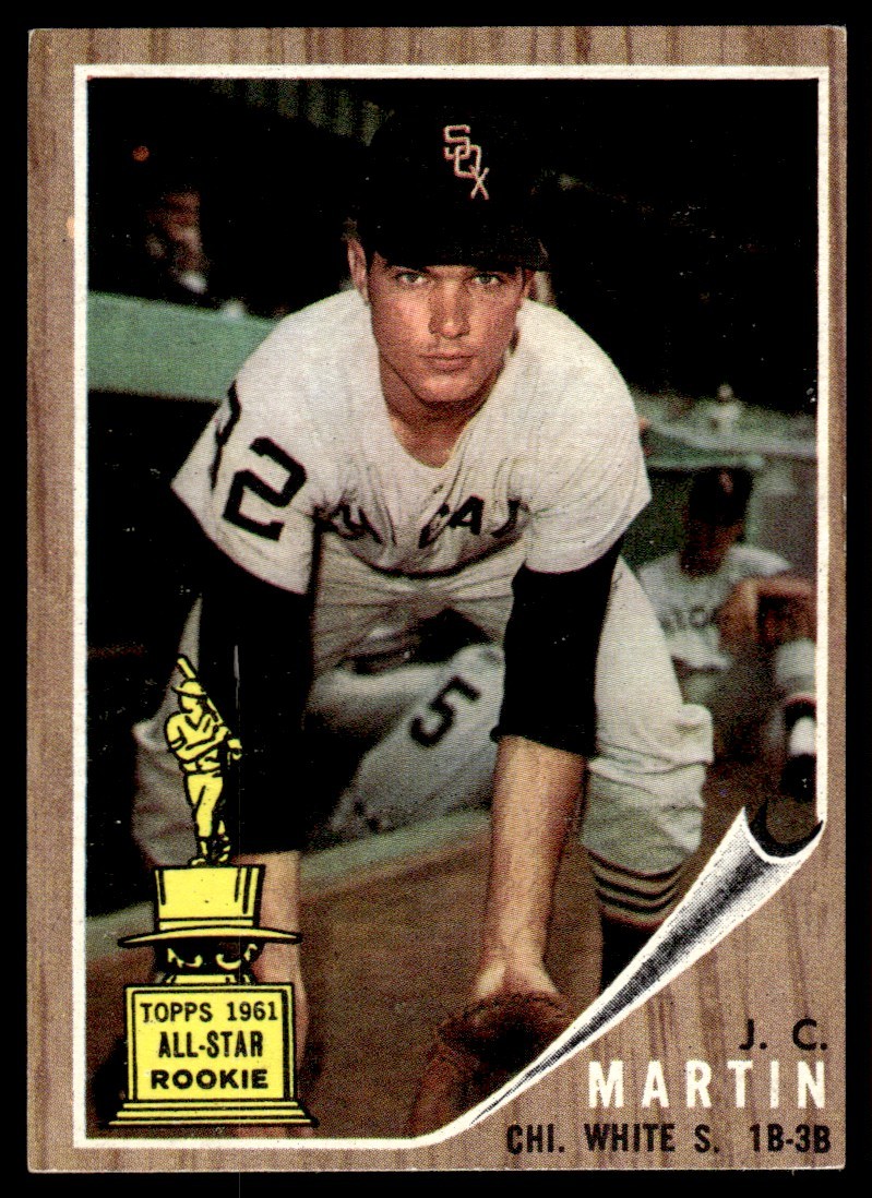 1962 Topps Ex J.C. Martin Rookie Chicago White Sox #91