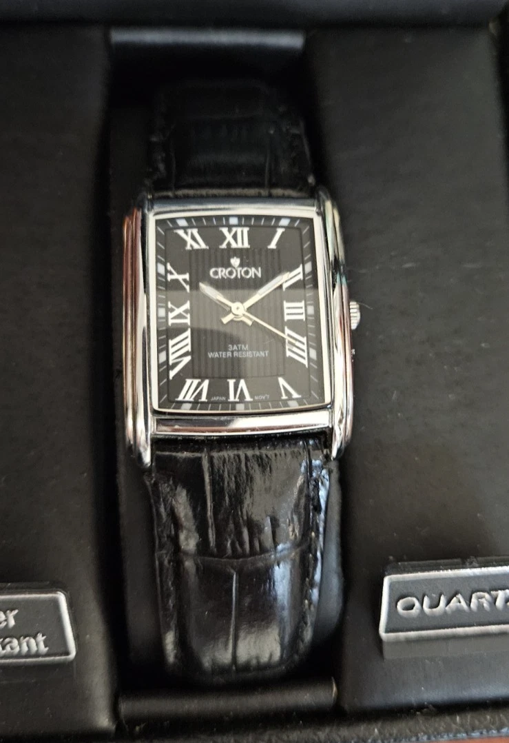 Croton Rectangle Wristwatches for sale | eBay